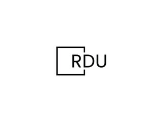 RDU letter initial logo design vector illustration
