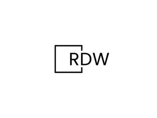 RDW letter initial logo design vector illustration