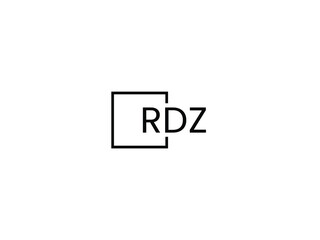 RDZ letter initial logo design vector illustration