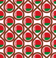 Fototapeta premium seamless pattern of belarus flag. vector illustration
