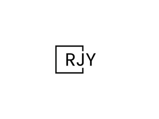 RJY letter initial logo design vector illustration