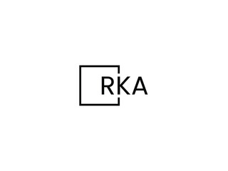 Obraz premium RKA letter initial logo design vector illustration