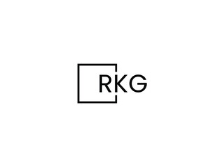 Fototapeta premium RKG letter initial logo design vector illustration