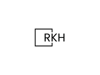 RKH letter initial logo design vector illustration