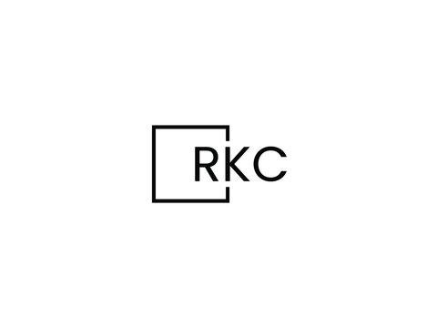 RKC letter initial logo design vector illustration