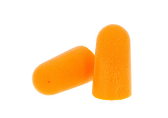 Ear plugs isolated on white background