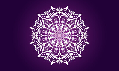 Vintage colorful Mandala with floral ornament Indian style Free Vector