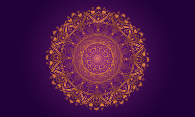 Vintage colorful Mandala with floral ornament Indian style Free Vector