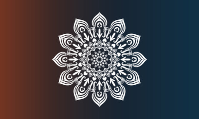 Vintage colorful Mandala with floral ornament Indian style Free Vector