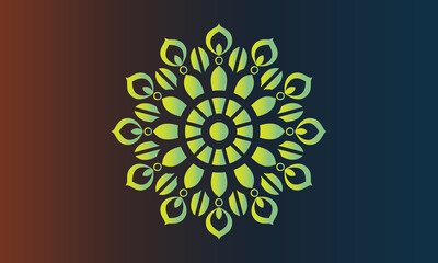 Vintage colorful Mandala with floral ornament Indian style Free Vector