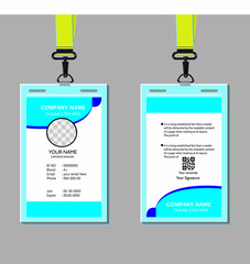 corporate office Id card design template