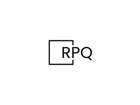 RPQ letter initial logo design vector illustration
