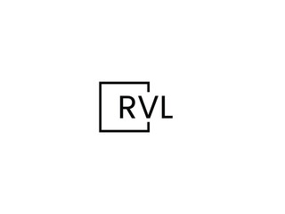 RVL letter initial logo design vector illustration