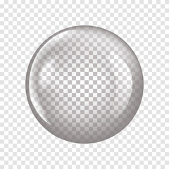 Transparent Glass Sphere. Vector illustration EPS 10.