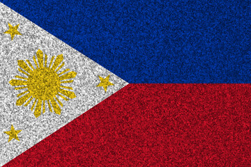 Patriotic glitter background in color of Philippines flag