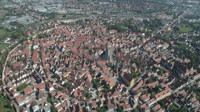 N&ouml;rdlingen City Swabia Bavaria, Germany, Built on a Meteor Crater: N&ouml;rdlinger Ries
