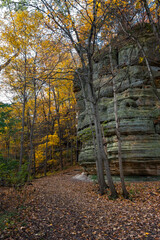 Council Overhang in Fall.  Starved Rock state park, Illinois.