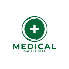 medical cross logo icon vector template