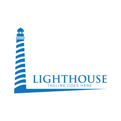 lighthouse logo icon vector template.
