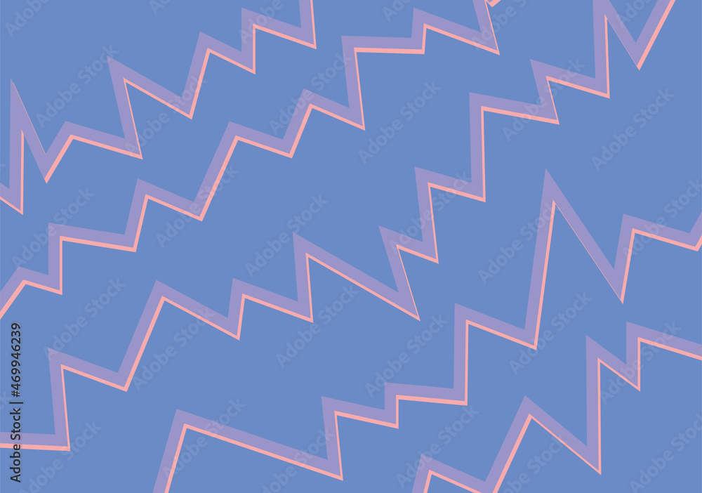 Poster abstract soft color background with zigzag pattern