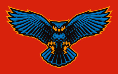 Owl Vector Mascot, this design can be used as a sports emblem