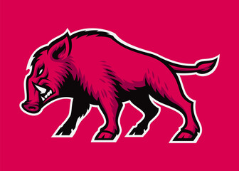 Boar Vector Mascot, this design can be used as an emblem