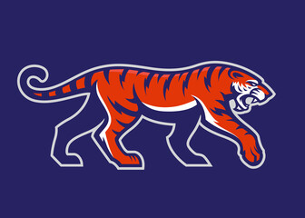 Tiger vector Mascot,  Sports emblem
