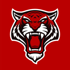 Tiger Vector Mascot,  Sports emblem