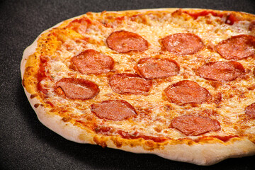 Italian traditional Pizza with pepperoni