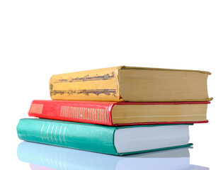Fototapeta premium Set of books isolated on white background