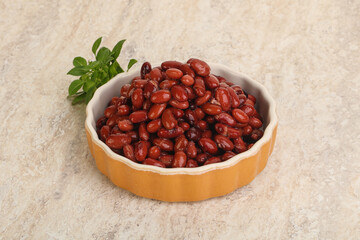 Red kidney bean in the bowl