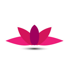 Abstract lotus logo design
