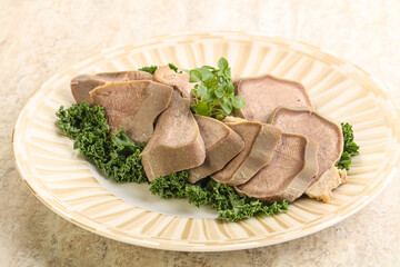 Sliced Pork Tongue snack appetizer