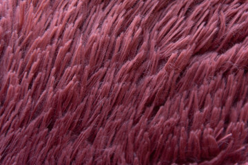 Texture de fourrure rouge