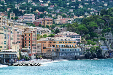 La località turistica di Camogli, in Liguria.
