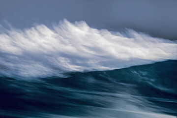 clouds and sea in motion