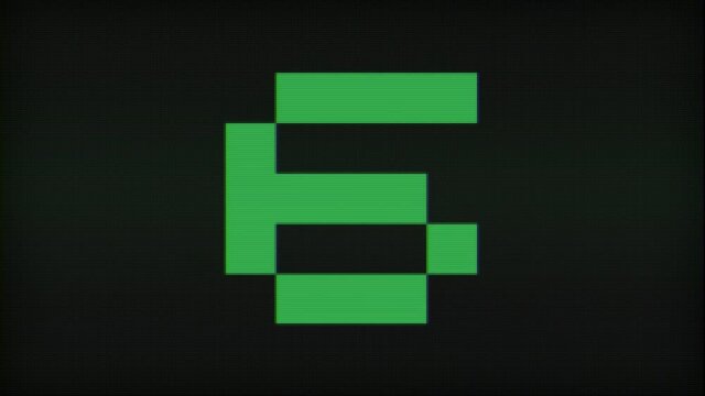Retro Old Game Computer Countdown