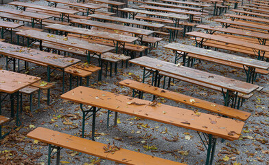 Herbststimmung im Biergarten