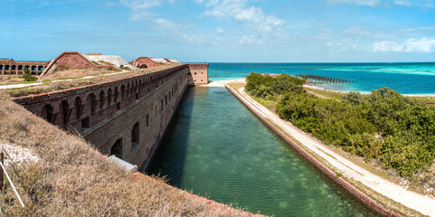 Scenic Fort Jefferson on Dry Tortuga Island, Florida