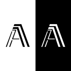 Letter AZ logo monogram with sophisticated design. the concept of using minimal, and clean. suitable for personal, real estate, business consulting, business modern, and other