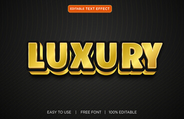 Luxury editable text effect design with a premium vector with background