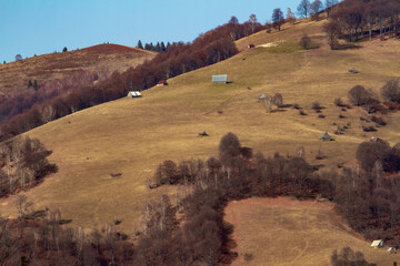 Landscape in Sadu Valley, Romania - obrazy, fototapety, plakaty
