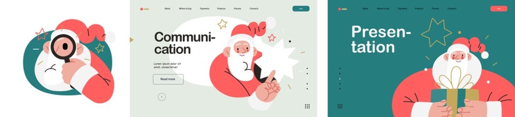 Web Santa - a corporative website page templates and icons set.
