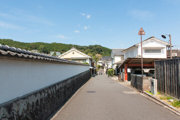 Fototapeta na wymiar Japanese traditional buildings and streets