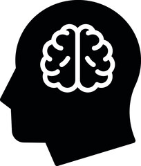 health icons head  and man