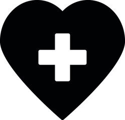 health icons heart  and medical