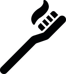 health icons tooth paste  and brush