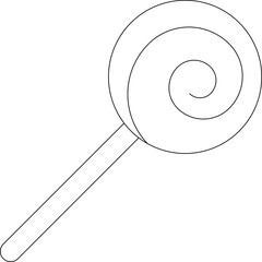 halloween icons lollipop  and candy