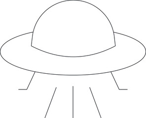 game gadgets icons spaceship and ufo