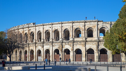 Arènes romaines de Nîmes.